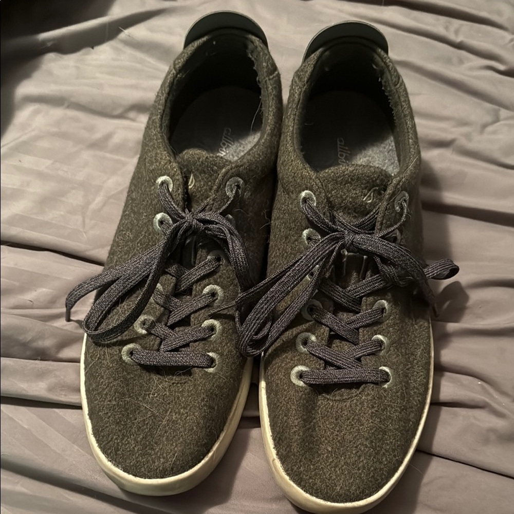 Olive green Allbirds Wool Pipers Sneakers size 12